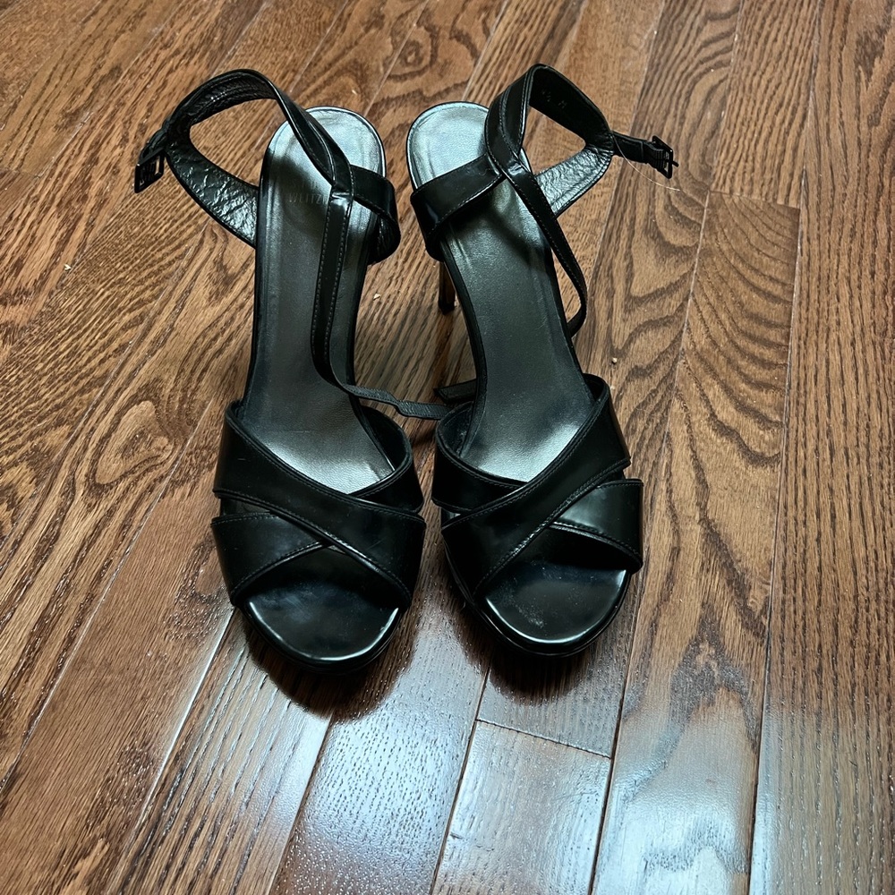 Stuart Weitzman patent leather heel pumps 8.5